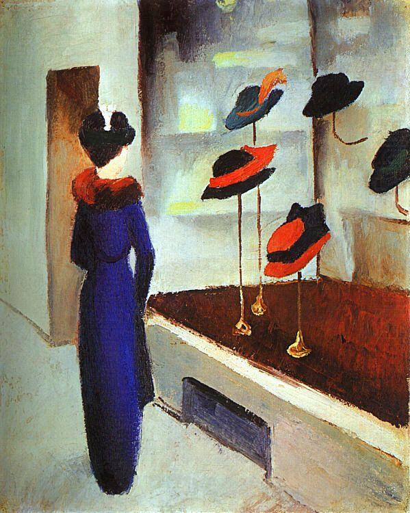 August Macke Milliner's Shop china oil painting image